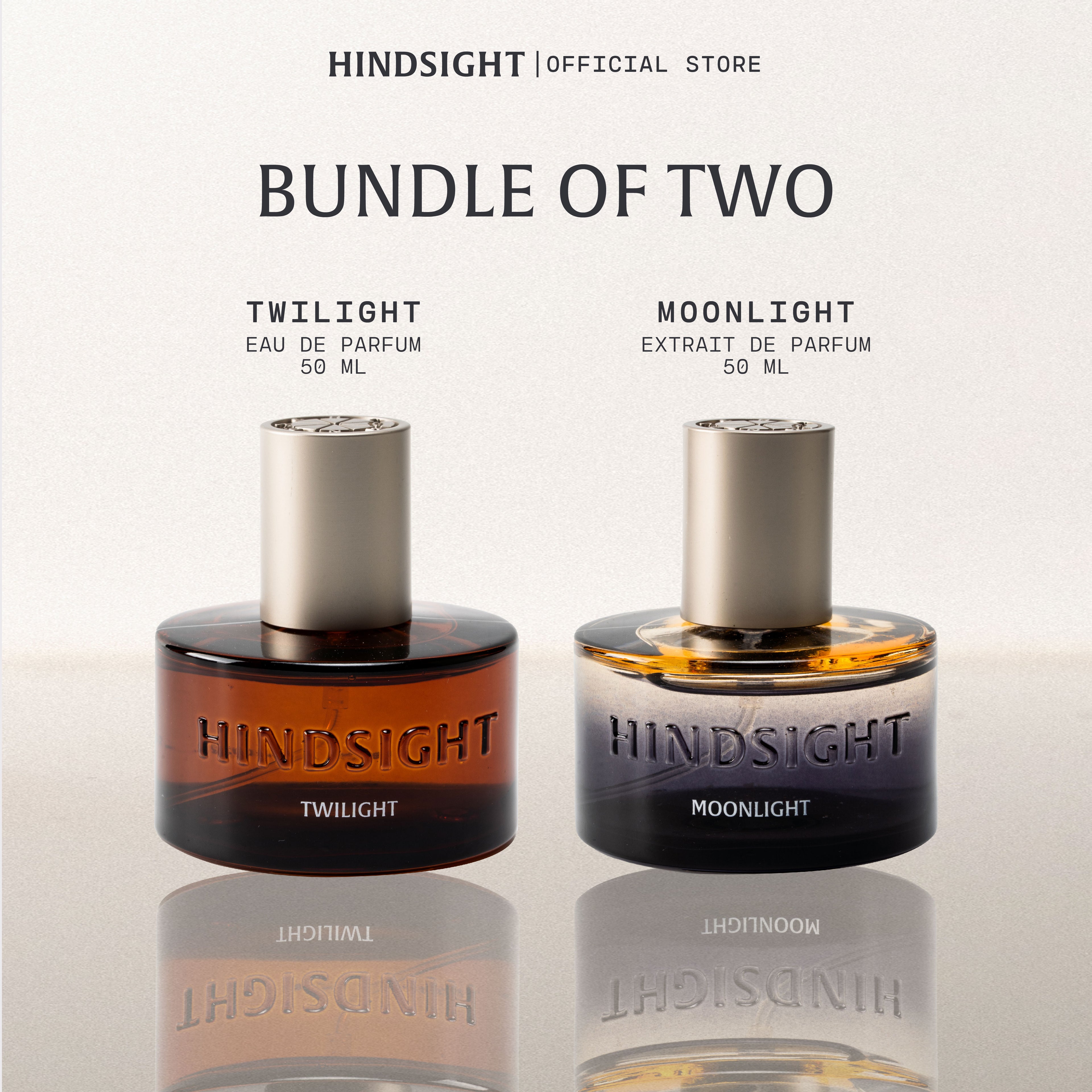 Hindsight Bundle of 2 - Moonlight Extrait & Twilight EDP 50ml